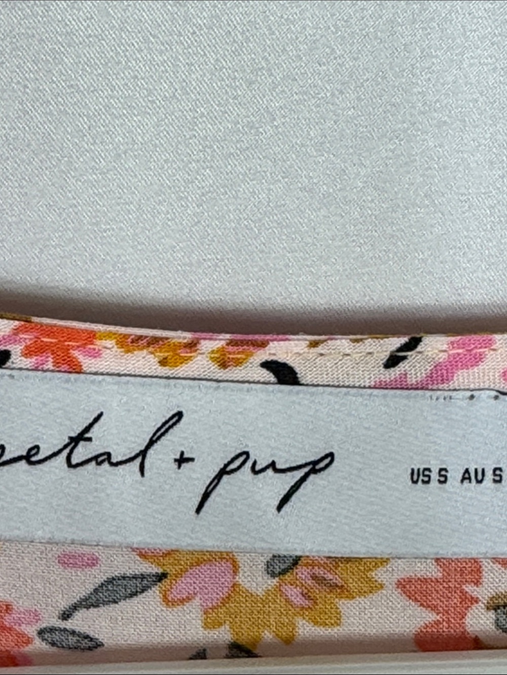 Petal & Pup Kelda Maxi Dress Size Small Floral Beige Orange - Picture 13 of 15
